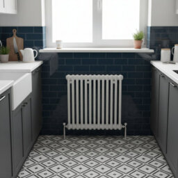 Ethiant Lux Traditional 2 Column Horizontal Radiators 600 Height X 605 Width 13 Section In White - thumbnail 4