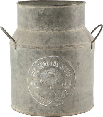 Milk Churn Tin Planter Stylish Vintage Plant Pot Garden Plant