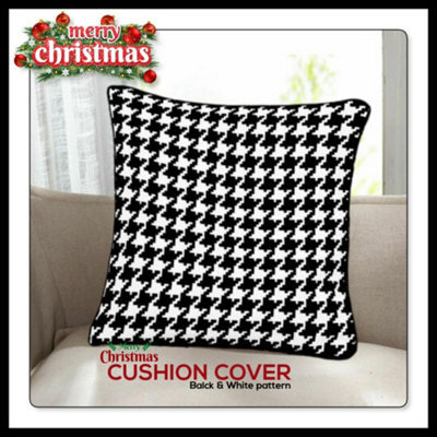 CHILIMILII Christmas Cushion Cover 100% Cotton Merry Xmas Decorative Square Cushion Cases Pack Of 2