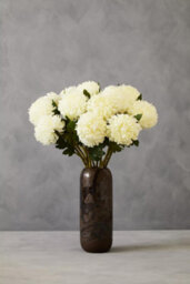 Orsina Chrysanthemum Stem - 84Cm White, Realistic Faux Flower With Delicate Petals And Green Stem, Adds Elegance - thumbnail 2