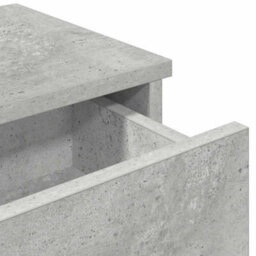 Berkfield Durable Wall Shelf With Drawers Concrete Grey 80X31X17 Cm Engineered Wood - thumbnail 8