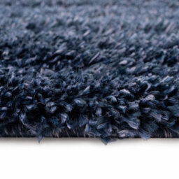 Loomed Navy Blue Thick Soft Shaggy Area Rug 240X330Cm - thumbnail 3