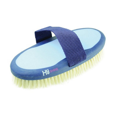 Hyshine Pro Groom Goat Hair Body Brush Navy/light Blue (One Size)