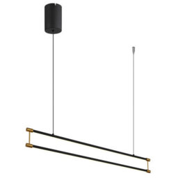 Luminosa Lighting Luminosa Kayson 84Cm Pendant Ceiling Light Matt Black Led 3000K - thumbnail 1