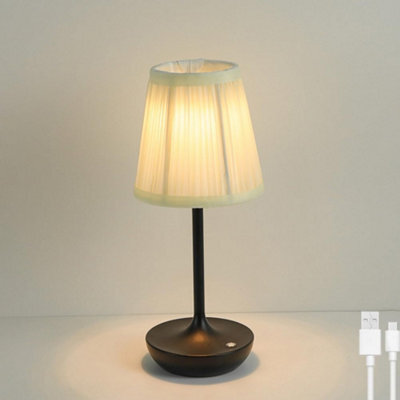 Amorly Table Lamp Wireless Led Rechargeable Light Touch Dimmable Usb Rechargeable Lightindoor Outdoor,black - image 1