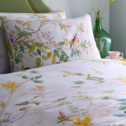 Appletree Arianna 100% Cotton Natural Country Garden Print Duvet Cover Set - thumbnail 2