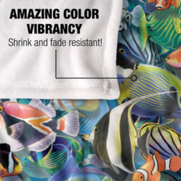 Royce Mcclure Tropical Fish Jam Silky Supersoft Blanket Multicoloured (152Cm X 127Cm) - thumbnail 4