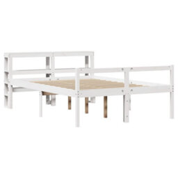 Berkfield Senior Bed With Headboard Without Mattress White 140X200 Cm - thumbnail 3