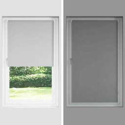 Walplus Light Grey Blackout Roller Blind 120X175 Cm, Fabric Width 116.6 Cm Polyester - thumbnail 8