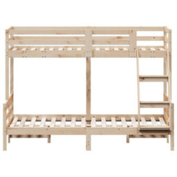 Berkfield Bunk Bed Without Mattress 90X200/120X200 Cm Solid Wood - thumbnail 4