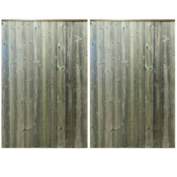 Ruby UK 3/4 Split T&g Entrance Gate Pair Ruby Clovelly Mortice & Tenon Wooden Gates