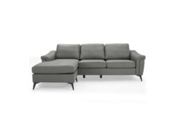 Home Detail Emma 3 Seater Sofa With Chaise, Grey Air Leather - thumbnail 4