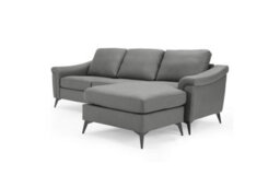 Home Detail Emma 3 Seater Sofa With Chaise, Grey Air Leather - thumbnail 5