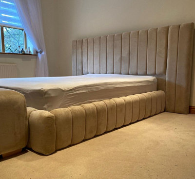 Stratus Interiors Continental Extra Wide Headboard Bed Matching Bench - Add Bench - Double - No Storage Type - image 1