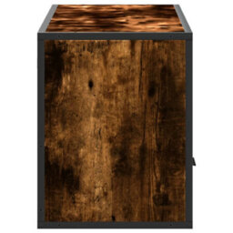 Walplus Tv Cabinet Smoked Oak 100X31X39.5 Cm Engineered Wood And Metal - thumbnail 5