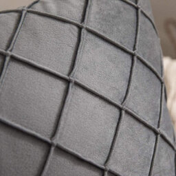 Luxurious Blush Velvet Geometric Cushion Cover - 45X45Cm Square Throw Pillow Case - thumbnail 5