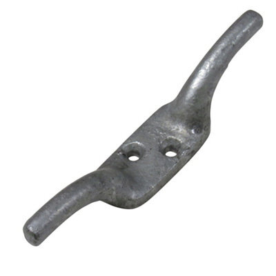 "SecureFix Direct Galvanised Cleat Hooks 5"" X2 (Washing Line Blind Cord Tie Back Trailer Rope)" - image 1