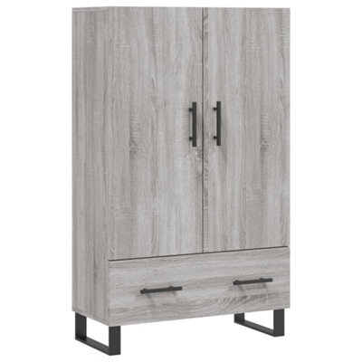 Berkfield Modern Highboard Grey Sonoma 69.5X31X115 Cm Engineered Wood - image 1