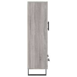 Berkfield Modern Highboard Grey Sonoma 69.5X31X115 Cm Engineered Wood - thumbnail 7