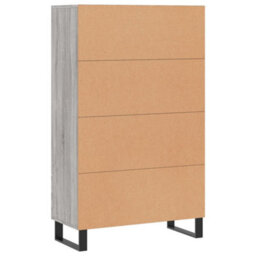 Berkfield Modern Highboard Grey Sonoma 69.5X31X115 Cm Engineered Wood - thumbnail 8