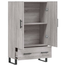Berkfield Modern Highboard Grey Sonoma 69.5X31X115 Cm Engineered Wood - thumbnail 5