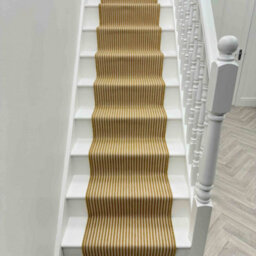 Pinstripe Stair Runner - Reversible, Durable & Hardwearing Carpet For Stairs & Staircases, Multiple Lengths - thumbnail 6