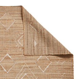 Beige Geometric Handmade Modern Rug For Bedroom & Living Room-150Cm X 230Cm - thumbnail 4