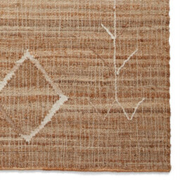 Beige Geometric Handmade Modern Rug For Bedroom & Living Room-150Cm X 230Cm - thumbnail 3