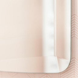 Plum&clay Julia Rectangular Bevelled Edge Frameless Mirror (H)80Cm (W)60Cm - thumbnail 5