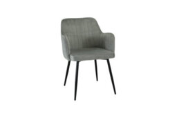 Outdoor Living (NW) Ltd Charlotte Velvet Comfort Dining Chairs - Grey - Set Of 2 - thumbnail 7