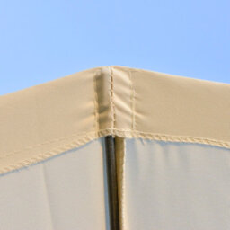 Outsunny 2.5M Round Curved Adjustable Parasol Outdoor Metal Pole Off-White - thumbnail 8