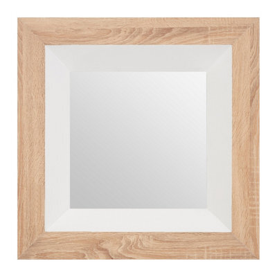 Orsina Roxy White Gloss Wood Wall Mirror - image 1