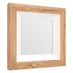 Orsina Roxy White Gloss Wood Wall Mirror - thumbnail 2
