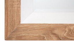Orsina Roxy White Gloss Wood Wall Mirror - thumbnail 3