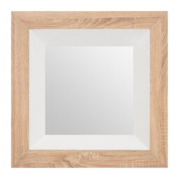 Orsina Roxy White Gloss Wood Wall Mirror - thumbnail 1