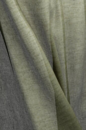 Bricoflor Sheer Curtain With Concealed Loops  - Green - 2,45 X 1,40 M - Plain - thumbnail 1
