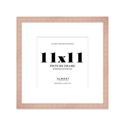 "11X11"" Bronze Picture Frame - 11X11"" Square Frame With 9X9"" Mount For 11X11""/9X9"" Pictures Art Deco Style Room Decor, 1 Pack" - image 1