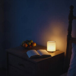 Amorly 1 Pack Minimalist Printed Fabric Desk Lamp,usb Powered Warm White Ambient Light, Decorative Table Lamp For Bedroom Home Decoration - thumbnail 4