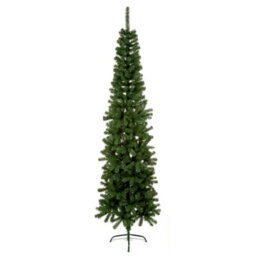 Samuel Alexander 7.5Ft (2.2M) Green Spruce Pencil Pine Christmas Tree With Metal Stand - thumbnail 3