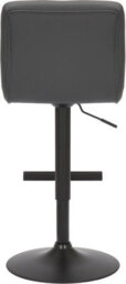 Lamboro Allegro Single Kitchen Bar Stool, Matt Black Footrest, Adjustable Swivel Gas Lift, Breakfast & Home Barstool, Charcoal Grey - thumbnail 5