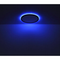 Luminosa Lighting Luminosa Sapana 30Cm Round Flush Ceiling Light Black Ip44 1X Rgb Led Dimmable 3000-6000K Remote Control Timer - thumbnail 9