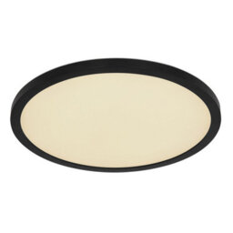 Luminosa Lighting Luminosa Sapana 30Cm Round Flush Ceiling Light Black Ip44 1X Rgb Led Dimmable 3000-6000K Remote Control Timer - thumbnail 1