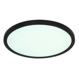 Luminosa Lighting Luminosa Sapana 30Cm Round Flush Ceiling Light Black Ip44 1X Rgb Led Dimmable 3000-6000K Remote Control Timer - thumbnail 5