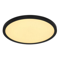 Luminosa Lighting Luminosa Sapana 30Cm Round Flush Ceiling Light Black Ip44 1X Rgb Led Dimmable 3000-6000K Remote Control Timer - thumbnail 4