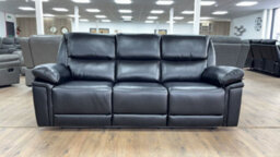 Stratus Interiors Elio Manual Recliner Grey Black - Black - Three Two One Seater Set - thumbnail 1