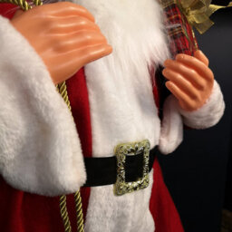 Samuel Alexander 1.1M Traditional Standing Santa Claus Christmas Decoration With Gift Sack - thumbnail 7
