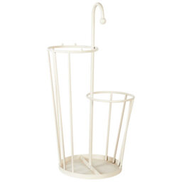 Beliani Umbrella Stand Chambord Metal Light Beige