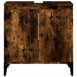 Walplus Sink Cabinet Smoked Oak 58X33X60 Cm Engineered Wood - thumbnail 6