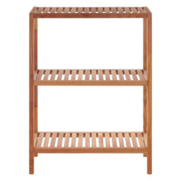 Orsina Arla 3 Tier Wooden Bathroom Shelf Unit - thumbnail 1