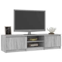 Berkfield Tv Cabinet Grey Sonoma 140X40X35.5 Cm Engineered Wood - thumbnail 6